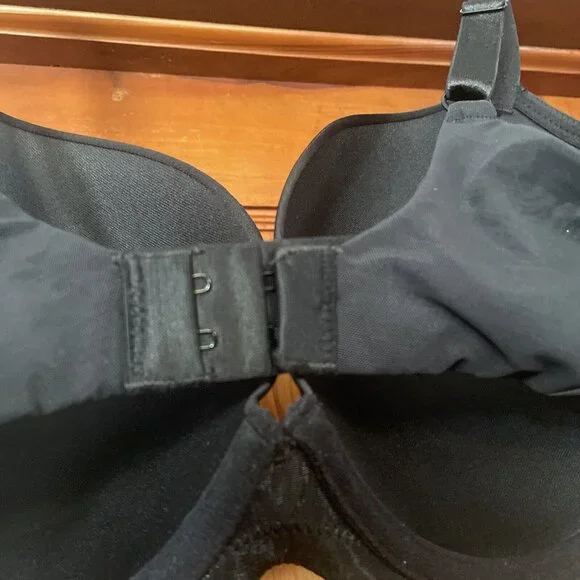 Cleo by Panache Faith Molded Plunge Underwire Bra Women's 10666 Size 34F Black - Picture 7 of 8